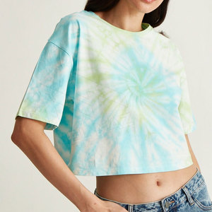 Camisetas cortas de algodón transpirables para mujer, camisetas cortas de alta calidad transpirables de diseño personalizado al por mayor a bajo precio - Product Image 4