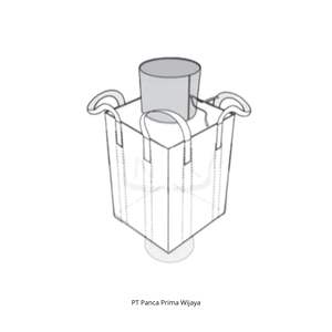 Sac Jumbo FIBC tissé en PP de qualité alimentaire de haute qualité 500kg-2000kg personnalisable avec bec supérieur et fond plat pour le stockage des aliments - Product Image 3