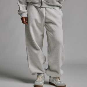 กางเกงสเวตเตอร์ทรงหลวมผ้าฝ้ายแบบหนาทรงหลวมสำหรับทุกเพศกางเกงเหงื่อผ้าฝ้าย100% เรียบง่ายคุณภาพสูงขายส่ง - Product Image 6