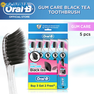 Venta al por mayor Oral B cepillo de dientes Cuidado de las encías té negro Compre 3 Obtenga 2 gratis, 5 piezas/paquete, 6 paquetes/caja, 4 cajas/caja - Product Image 6