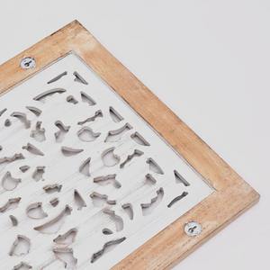 ดอกไม้มือแกะสลักผนังสี่เหลี่ยมตกแต่ง20X63สำเนียง" - Product Image 5