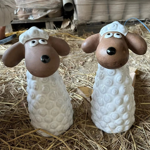 Macetas de Cerámica Esmaltada Modernas, Simples y Duraderas para Interiores/Exteriores y Estatuas de Animales de Jardín - Novedades - Product Image 1