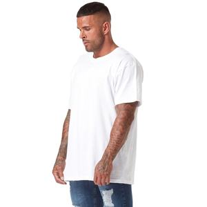 T-shirt surdimensionné personnalisé pour hommes 250-300 Gsm poids lourd 100% coton épaule tombante Boxy Fit Crop T-shirt - Product Image 4