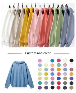 Boxy fit Heavy <b>weight</b> <b>Blank</b> Hoodies Custom puff printing Oversized cotton Hoodies for high quality Custom Hoodies - Product Image 4