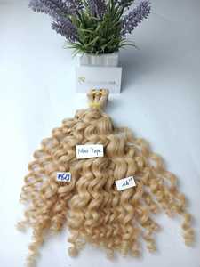 El mejor precio de fábrica para la calidad superior 100% Extensiones de cabello humano camboyano virgen Cinta invisible Cabello rizado para trajes elegantes - Product Image 2