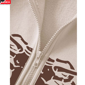 Tissu disponible vente directe d'usine bouffée impression sweats à capuche nouveauté vêtements de plein air couleur unie bouffée impression sweats à capuche pour hommes - Product Image 3