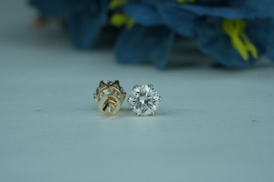 Boucles d'oreilles tendance VS1 Clarity Lab-Grown White Diamond Boucles d'oreilles IGI SGL Certifié Or et Plaqué Or Rose Cadeau de mariage élégant - Product Image 6