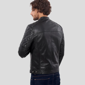 Nouveau modèle 2026 – Blouson en cuir unisexe coupe-vent à col montant avec logo frontal, style vintage tendance - Product Image 2