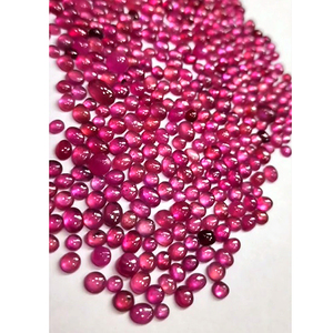 527 pièces de rubis de Bangkok rempli de verre 4mm à 7mm cabine ronde ovale 501 Cts Lot Iroc ventes bijoux de pierres précieuses en vrac rubis de haute qualité - Product Image 4