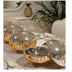 หม้อไฟรูปทรงโค้งมนสำหรับเสิร์ฟอาหารจานอร่อยห้องรับประทานอาหารเครื่องครัวงานแต่ง - Product Image 4