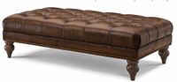Repose-pieds rectangulaire Vintage en cuir, nouveau Design 2022