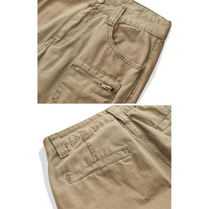 Pantalon cargo décontracté léger pour homme, taille mi-haute, jambe droite, avec plusieurs poches, pantalon de sport écologique pour l'extérieur - Product Image 5