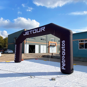Arche <span class=keywords><strong>gonflable</strong></span> publicitaire pour événements extérieurs, design simple, durable, facile à installer, arche d'entrée ou d'arrivée inclinée - Product Image 1