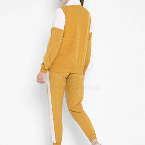 Hauts décontractés longs de haute qualité pour femmes avec un design unique à col montant à motif solide-pour les vêtements de survêtement d'hiver à usage extérieur - Product Image 3