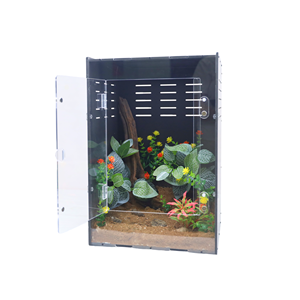 Fabbrica 12x12x18 pollici alto PVC arboricolo rettile rettarium gabbia Vivarium per rettili lucertola rettile - Product Image 2