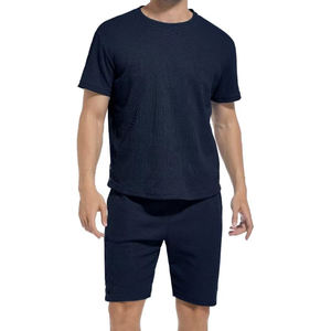 Survêtement d'été 100% coton pour hommes Demi-manches confortables Respirant et décontracté Vente en gros - Product Image 5