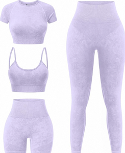 Conjunto de Yoga para Gimnasio, Impermeable, Spandex/Nailon - Product Image 1