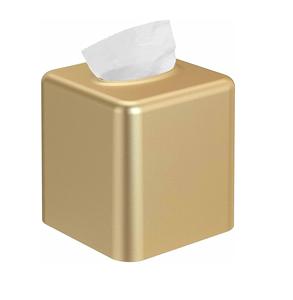 Dispensador de caja de pañuelos cuadrado de Metal, servilletero personalizado para tocador de baño, encimera Facial - Product Image 1