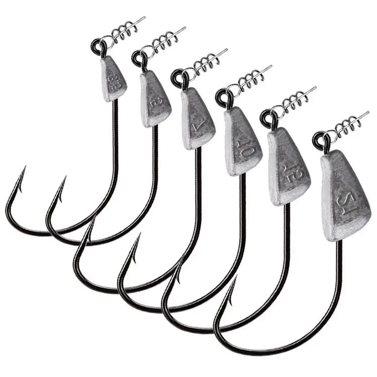 Vishaak Visaccessoires Zinkers Oem Crank Jig Head Haak Jig Lokken Hard Aas Seizoensgebonden Jig Haak Grey Aangepaste Siz