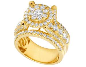 Moissanite Diamond Cluster S925 Sterling Silver Hip Hop Bling Bling Iced Out Ring Cadeau pour homme - Product Image 3