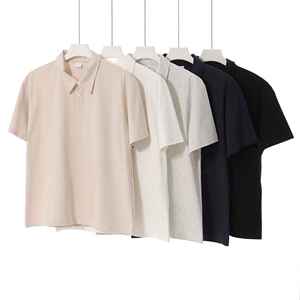 Camiseta Polo Personalizada con Logotipo para Hombre, Mezcla de Algodón de 260 g/m², Transpirable, para Golf, Bordada, Color Sólido, Lisa - Product Image 1