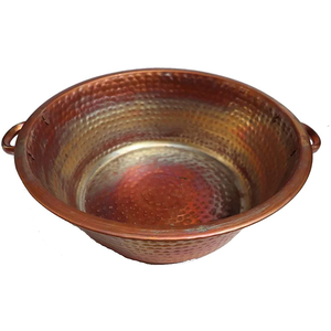 Bol de spa unique repose-pied bol en cuivre pur en métal avec pied pédicure bol en cuivre martelé au produit le plus bas - Product Image 4