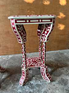 Incrustaciones de hueso 7 Cajón Cofre Floral Multicolor Incrustaciones de hueso Mesa con la mejor calidad Incrustaciones de hueso Muebles al por mayor - Product Image 3