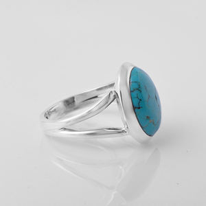 Eminent Genuine Turquoise Gemstone <b>Ring</b> Handmade 925 Sterling <b>Silver</b> Jewelry <b>Eternity</b> Vermeil <b>Rings</b> Supplier and Exporter - Product Image 3