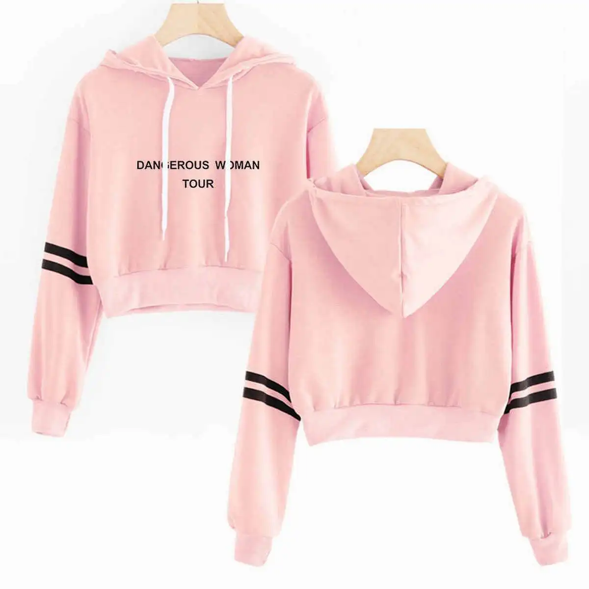 Latest Fashion Custom OEM Pullover Off Shoulder Crop Top Hoodie Casual Long Sleeve Hooded Sweatshirt For Ladies