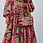 Abito lungo da festa verde con stampa floreale Ankara, traspirante, linea ad A, vita impero, ideale per matrimoni ed eventi serali - Product Image 4