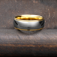 Tizti Wolframcarbid-Ring für Herren Schmuck Komfortabler Sitz 18K Vergoldeter Ring für Hochzeit Verlobung Großhandel OEM ODM
