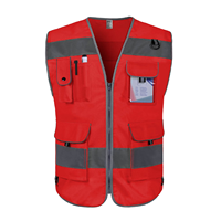 Chaleco de Seguridad para Hombre, de Poliéster, Color Sólido, con Logotipo Personalizado, Marca Bangladesh, Uniformes de Trabajo, Impresión Digital, Precio Económico al por Mayor