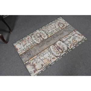 2.3x3.5 ft Turkish Rug, <b>Brown</b> Floral Vintage Rug <b>Wool</b> - Product Image 5