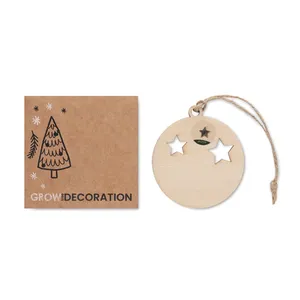 Palline e Decorazioni Natalizie ROSEED, Palline in Legno per Addobbi Natalizi - Product Image 6