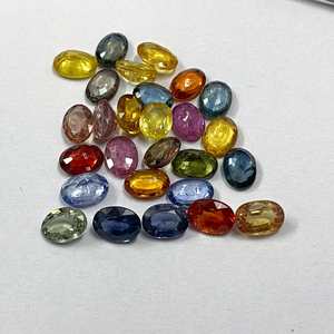 Haute qualité meilleure vente 3x4mm à 6x8mm Multi saphir ovale à facettes coupe pierre précieuse en vrac pour la fabrication de bijoux pierre précieuse de guérison - Product Image 5