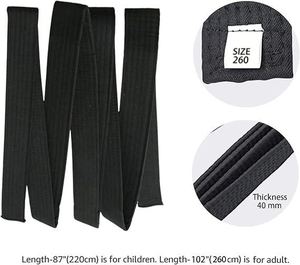 เข็มขัดยูโดคอตตอน100% สำหรับ SI-JB-07เทควันโดปรับสีและโลโก้ได้ตามต้องการ - Product Image 2