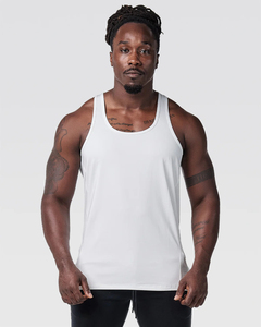 Débardeur en nylon spandex personnalisé OEM pour hommes vêtements de sport de gymnastique Stringer musculation Fitness grande taille à la mode - Product Image 1
