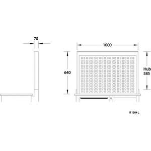 Panel Perforado Gedore Vacío 640x1000x70mm para Almacenamiento de Herramientas - Product Image 2
