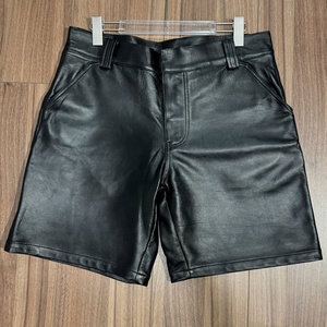 Pantalones Cortos Cargo de Lujo con Bordado de Diseño Personalizado para Hombre, Transpirables, de Cintura Media, Estilo Urbano Informal Vintage, de Cuero PU - Product Image 4