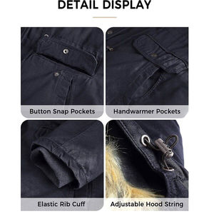 Veste parka d'hiver pour femmes, respirante, grande taille, qualité supérieure, nylon brut, couleur et logo personnalisables, service OEM - Product Image 5