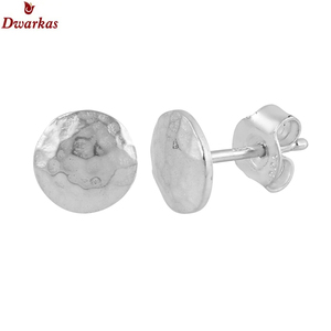 Boucles d'oreilles de haute qualité en argent sterling 925 plaine marteau boucle d'oreille fabricant de bijoux bijoux fins boucles d'oreilles en stock prêtes - Product Image 4
