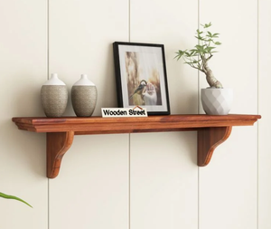 Nuevo diseño Decoración para el hogar Almacenamiento de pared Estante de madera Estantes flotantes Nuevo diseño Grano de madera Estantería de supermercado - Product Image 1