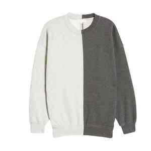 Última llegada mujer sudadera manga larga único Color sólido peso pesado cuello redondo ajuste relajado sudadera de gran tamaño para mujer - Product Image 6