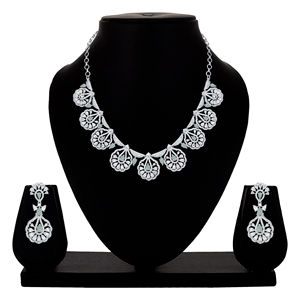 Collier délicat Plateado AD en argent Collier de luxe à la mode pour les bijoux délicats de fête - Product Image 1