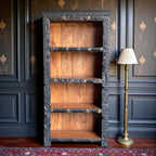 Étagère à livres en bois traditionnelle, étagère à livres vintage, élégance artisanale, salon, décoration à assortir - MOQ 1 conteneur uniquement - Product Image 5