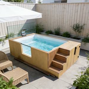 Piscina Familiar Moderna de Fibra de Vidrio con Color Personalizado, Contenedor Prefabricado Duradero para Niños y Uso en el Jardín - Product Image 2