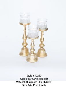 Bougeoir de pilier décoratif antique argenté pour la décoration de la maison Bougeoir fait main en aluminium plaqué argent au design unique - Product Image 5