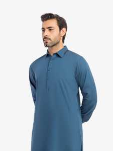 Vêtements traditionnels pakistanais pour hommes, shalwar kameez, tenue décontractée musulmane pour tous les jours et le bureau - Product Image 2