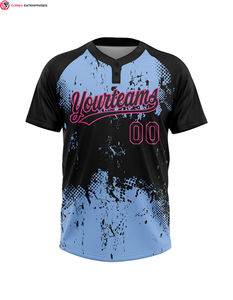 Camisetas de softball de dos botones Premium Ropa de béisbol y softbol Camisetas de béisbol de secado rápido para mujeres - Product Image 6