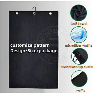 Toalla de golf tipo waffle, tamaño personalizado, duradera, para una eliminación efectiva de la suciedad en las ranuras de las palas de hierro, en venta. - Product Image 2